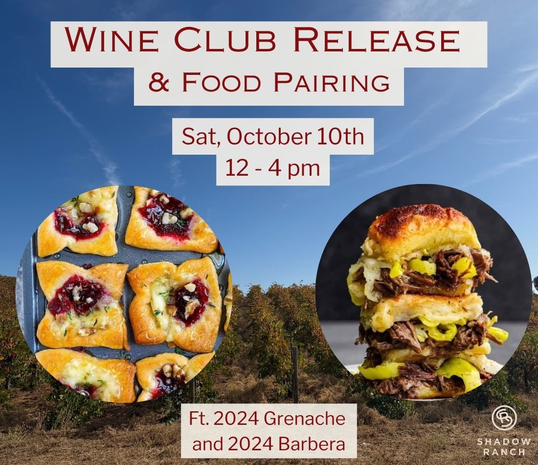 October Wine Club Release and Food Pairing